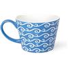 Excelsa Etnika Tazza Jumbo 415 ml, Porcellana, Azzurro, 11x11x8 cm