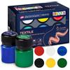 Decola Nevskaya-Palitra Set-di-colori-per-tessuti-e-abbigliamento | pitture-permanenti | alta-qualità | 6 x 20 ml