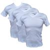 Armata di mare Maglietta Intima Uomo 3 Pezzi Caldo Cotone Corta Scollo V t-Shirt Invernale gt913 Taglia 4° Bianco