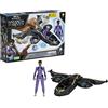 Marvel Hasbro Studios Black Panther: Wakanda Forever, Veicolo Vibranium Blast Sunbird, con Action Figure di Shuri in Scala da 15 cm, dai 4 Anni in su
