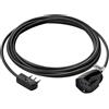 Vimar 0P32382 Prolunga Universale con spina piatta, 5 metri, 3G1, Spa17, sistema SICURY, Potenza massima prelevabile 3680 W