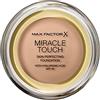 Max Factor - Fondotinta compatto Miracle Touch, n° 75 Golden, 1 pz. (1 x 12 ml)
