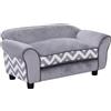 PawHut Cuccia per Cani/gatti Cuccia Divanetto Morbido Interno con Cuscino per Animali Domestici,Grigio,3.5x41x33cm|Aosom