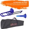 PBone Trombone Mini Blu TROMBONE IN MIB IN PLASTICA ABS BLU CON BORSA E BOCCHINO