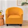 Highdi Copripoltrona 1 Posto Elasticizzato Tinta Unita Chesterfield, Fodere Copripoltrona da Cocktail Universale Lavabile Rimovibile Fodera per Poltrona per Hotel Salotto (d'Oro)