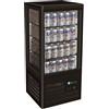 FORCAR Vetrina Refrigerata da Banco TCBD68B Black - Bibite e Lattine - Capacità Lt 68