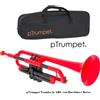 PTRUMPET RED TROMBA SIB IN PLASTICA ABS ROSSO CUSTODIA doppio BOCCHINO OFFERTA!!