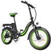 Windlook Bici Elettrica Pieghevole, 20×3.0 Fat Bike Elettrica, 7 Velocità Bicicletta Elettrica da 36V 12.5Ah Batteria Rimovibile, Autonomia di 65-75 km, APP, Bici Elettrica uomo donna
