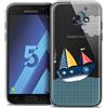 Caseink Cover per Samsung Galaxy A5 2017, ultra sottile grana MVE Le barche