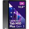 LENOVO Tablet 10.6 Capacità 128 GB RAM 4 GB Fotocamera 8 MP Wifi colore Storm Grey - ZAAM0138SE
