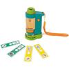 Hape Nature Fun - Microscopio portatile in materiali eco con 4 vetrini e ingrandimento fino a 120x - Adatto dai 4 anni in su