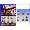 RARO Set 6 Figure ONE PIECE LIGHT DANGLERS LIGHT Gashapon BANDAI