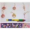 SAILOR MOON Bandai RARO Set 6 CIONDOLI Metallo Gashapon ORIGINALI Giappone