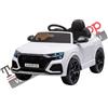 Audi Auto Elettrica per Bambini Audi SQ8 12V Radiocomando Luci LED Suoni MP3 Bianco