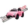 Volkswagen Auto Elettrica per Bambini Volkswagen Maggiolino New Beetle Small 12V Rosa