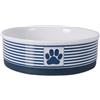 Bone Dry Paw & Patch - Ciotola Grande in Ceramica per Animali Domestici, 19 x 6 cm, Colore: Blu Nautico