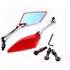 GOZAR Specchietti Retrovisori Laterali Moto Compatibile con Yamaha/Honda/Suzuki/Kawasaki - Rosso