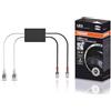 OSRAM LEDriving ERROR CANCELLER, LEDEC01, serve a bypassare il sistema di rilevamento dei guasti della lampada del veicolo quando si utilizza unalampada retrofit H7-LED