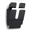 Durable 1709008060 Flexiplus 2 A4, Espositore da Parete, per Documenti Formato A4 Verticale, 2 Comparti, 247x360x100 mm, Nero