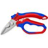KNIPEX Forbice da elettricista angolata pulita a specchio rivestiti in materiale bicomponente, rinforzato in fibra di vetro 180 mm, 95 05 20 SB