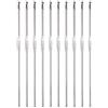 QUARKZMAN Uncinetto Uncino Acciaio Inox Acciaio 2,5mm Ferri Maglia Ferri da Uncinetto per Filati Fai Da Te Filato Artigianale, 10pz