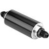KSTE Filtro Benzina Moto, High Flow Universale 100 Micron AN6 Alluminio del combustibile in Linea Benzina Filtro for Auto Camion Nero