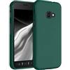 kwmobile Custodia Compatibile con Samsung Galaxy Xcover 4 / 4S Cover - Back Case per Smartphone in Silicone TPU - Protezione Gommata - verde bottiglia