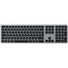 Satechi Tastiera Bluetooth in Alluminio con Tastierino Numerico - Compatibile con iMac Pro/iMac, 2018 Mac Mini, 2019 MacBook Pro, 2018 MacBook Air, 2019 iPad/2018 iPad Pro (Tedesco, Grigio siderale)