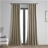 HPD Half Price Drapes Tende oscuranti vintage per camera da letto e soggiorno, 127 x 305 cm, tessuto termico in lino, FLCW-CBO2204-120 (1 pannello), colore: tortora caldo