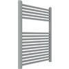 ERCOS Scaldasalviette Termoarredo Bagno Dimensioni 600x770 MM Radiatore Bagno Colore Grigio Titanio , Attacchi da 1/2 Fornito Con Kit Montaggio