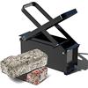 VOUNOT® Pressa Carta Bricchettatrice per Giornali, Compattatore Carta Manuale in Acciaio, Creatore di Bricchette per Riscaldamento Stufa, Camino, Nero