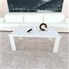 Henor Tavolo basso in Legno FSC® 110 x 60 x 44 cm. Bianco