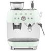 Smeg Macchina per Caffè Espresso manuale con macinacaffè 50's Style, verde - EGF03PGEU