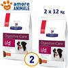 Hill's Prescription Diet 2 sacchi - Hill's Prescription Diet ID Digestive Care Canine 12 kg