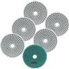 FOCSTOL Tamponi Diamantati per Lucidatura - 6 pezzi 100mm Grana 800 Disco Diamantato per Lucidatura per Granito Marmo Pietra Artificiale Quarzo per Smerigliatrice Angolare