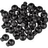 PATIKIL Cordino Chiusure, 30pz Palla Molla Alterna Tappo per Coulisse Borsa Lacci, Nero