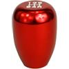 JNNJ Pomello del cambio manuale a 5 marce, con 3 adattatori, universale, in alluminio, colore rosso