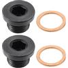 QUARKZMAN Tappo Vite Scarico Olio M18x1.5 2pz Nero Per BMW
