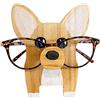 INIFLM Supporto per occhiali in legno, supporto per occhiali fatto a mano per occhiali a forma di Corgi per occhiali da sole espositore per accessori per la decorazione della scrivania per casa e ufficio