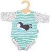 Heless 1118 - Vestito da Nuoto per Bambole in Pinguino a Pois, 2 Pezzi con Parte Superiore e Inferiore, Misura 28-35 cm
