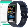 DigiKuber Smartwatch ECG, 1,47 Pollici Impermeabile Orologio Intelligente con Pressione Sanguigna, SpO2, Frequenza Cardiaca, Promemoria Messaggi e Chiamate per Android iOS (1,47 Blue)