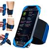 Cikyner Cinturino sportivo 3 in 1 per cellulare, corsa e bicicletta, girevole 360° e rimovibile, universale da 4,5-7 iPhone Huawei