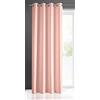 Eurofirany Rita - Tenda liscia semplice tinta unita, con 8 occhielli, per camera da letto, soggiorno e camera dei bambini, in stile moderno, in poliestere, 1 pezzo, 140 x 250 cm, colore: rosa talco