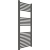 ERCOS Scaldasalviette Termoarredo Bagno Dimensioni 500x1200 MM Radiatore Colore Quarzo Opaco , Attacchi da 1/2 Fornito Con Kit Montaggio