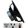 WEB 1 WEB W-104 woofer diffusore medio basso 25,00 cm 250 mm 10 75 watt rms 150 watt max impedenza 4 ohm porte portiere sportelli pannello auto, 1 pezzo + 3 adesivi omaggio