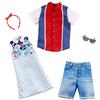 Barbie- Confezione Moda con 1 Outfit e 1 Accessorio Ciascuno Ken, Giocattolo per Bambini 3+Anni, GHX69