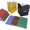 Arbos Kit 5 Quaderni Kroma Dimensione 12x17 cm 64 Pagine Bianche in Carta Riciclata 80gr Copertina in Cartapaglia Colorata Soggetti Assortiti Bordo Colorato