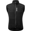 WOSAWE gilet da ciclismo da uomo sottile in pile termico antivento senza maniche gilet softshell per il tempo libero(Nero XL)