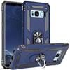 Fetrim Custodia per Galaxy S8 Plus, Cover PC TPU Cassa Shell Supporto di Anello Rotante Case per Samsung Galaxy S8 Plus Blu Navy