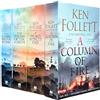 Pan Ltd Kingsbridge Novels Collection 4 libri impostati da Ken Follett (La sera e il mattino, I pilastri della terra, Mondo senza fine, Una colonna di fuoco)